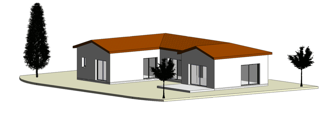 Villa Launac — Vue Sud-Ouest